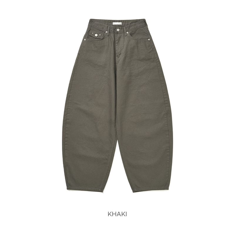 Peak stud back-pocket pants -2C