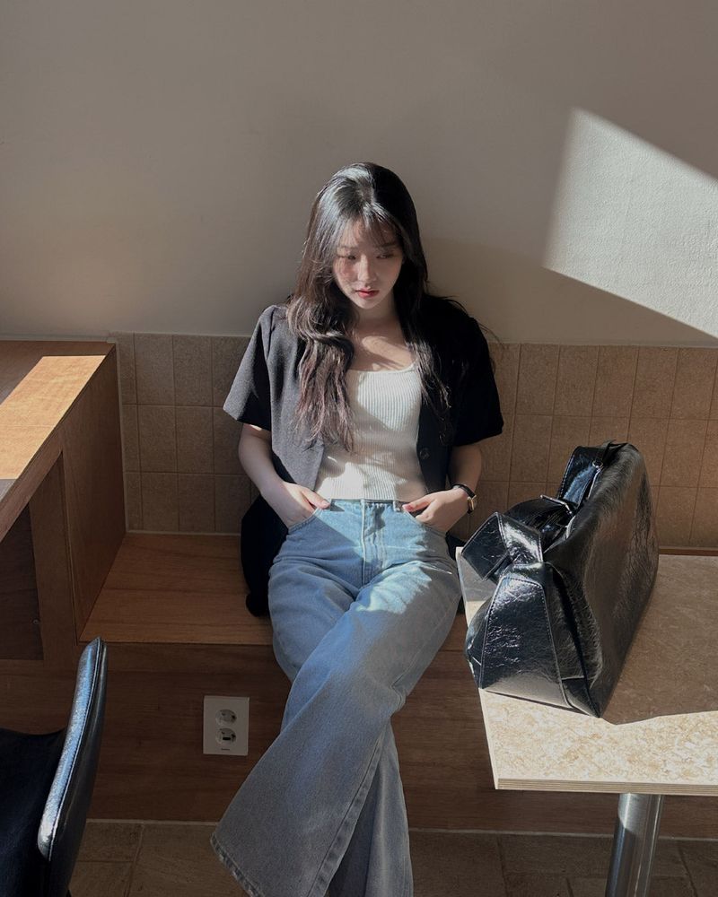 Hiu wide denim pants