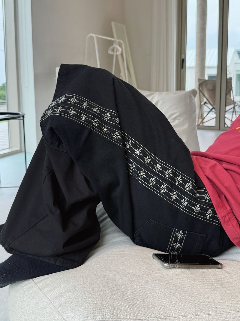 Classic Ruta Embroidered Bermuda Denim Pants 2C