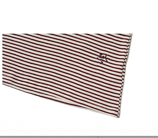STAR STRIPE HOODIE - BURGUNDY