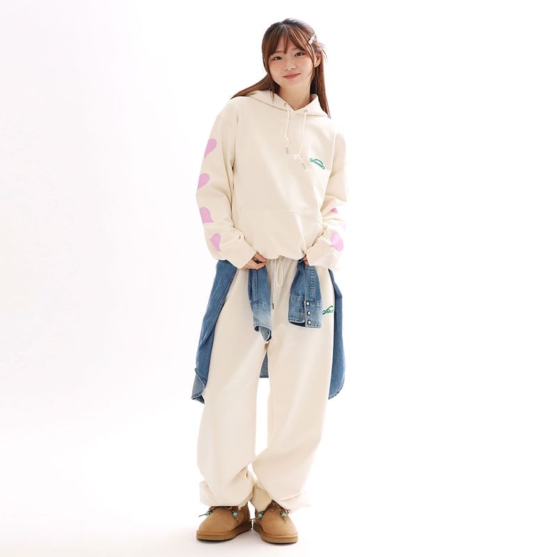 ラビングエンブレイス スウェットパンツ_クリーム
