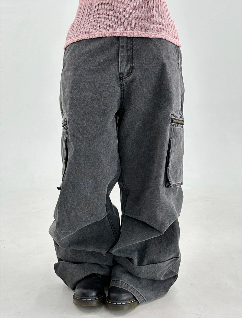 CARGO PIGMENT PANTS🤎🩶💚 - 3 COLORS