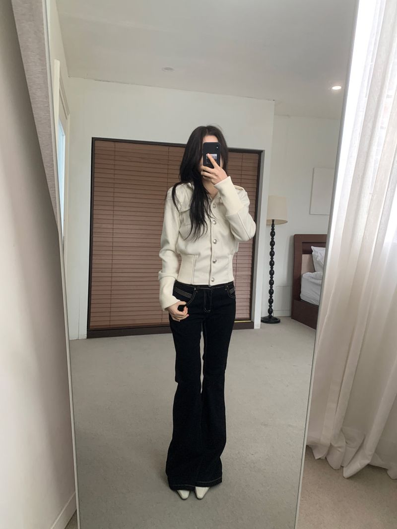 Kitten Slim Line Stiletto Mid Flat Loafers