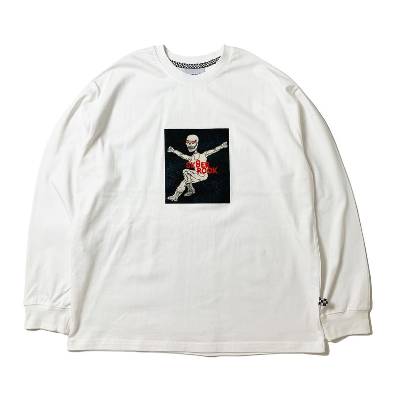 SK8ER ROCK（スケーターロック）の「HOORAY LONG SLEEVE T-SHIRT OFF WHITE（Tops）」