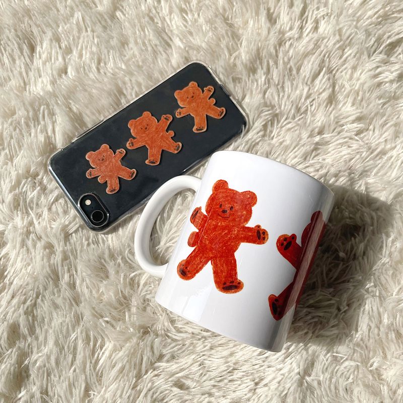 HAPPY BEAR MUG CUP