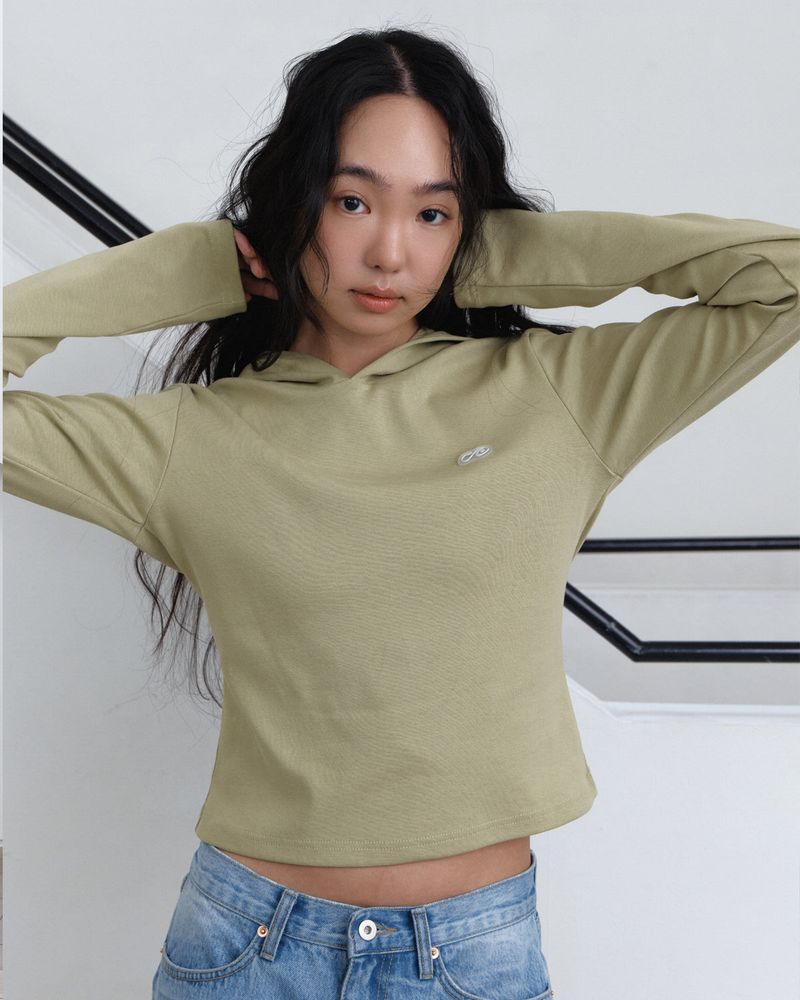 Basic Slim Fit Logo Hoodie