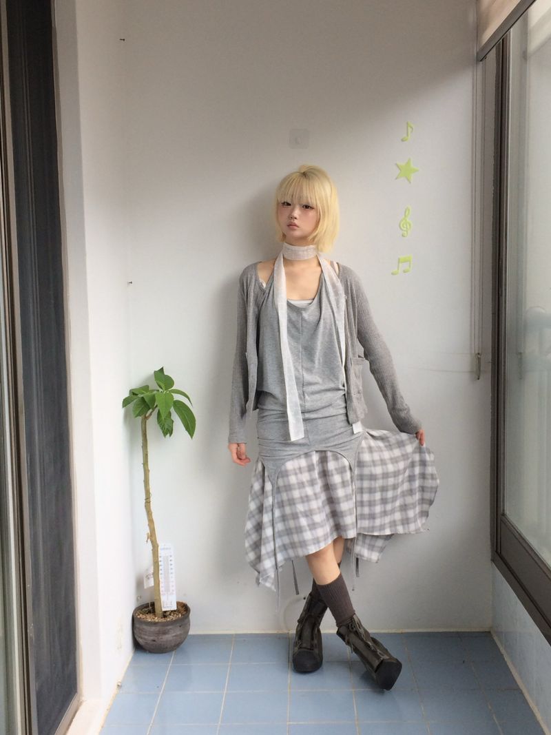 chiffon dot scarf