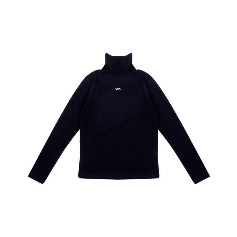 C.O.M.E（シーオーエムイー）の「[UNISEX] Heat Technical Turtleneck (Black)（Tops）」