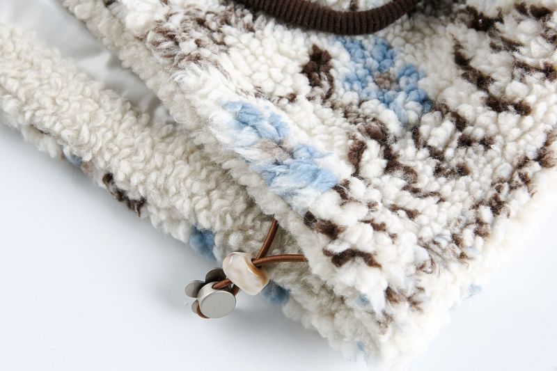 Nordic Pattern Boa Jacket