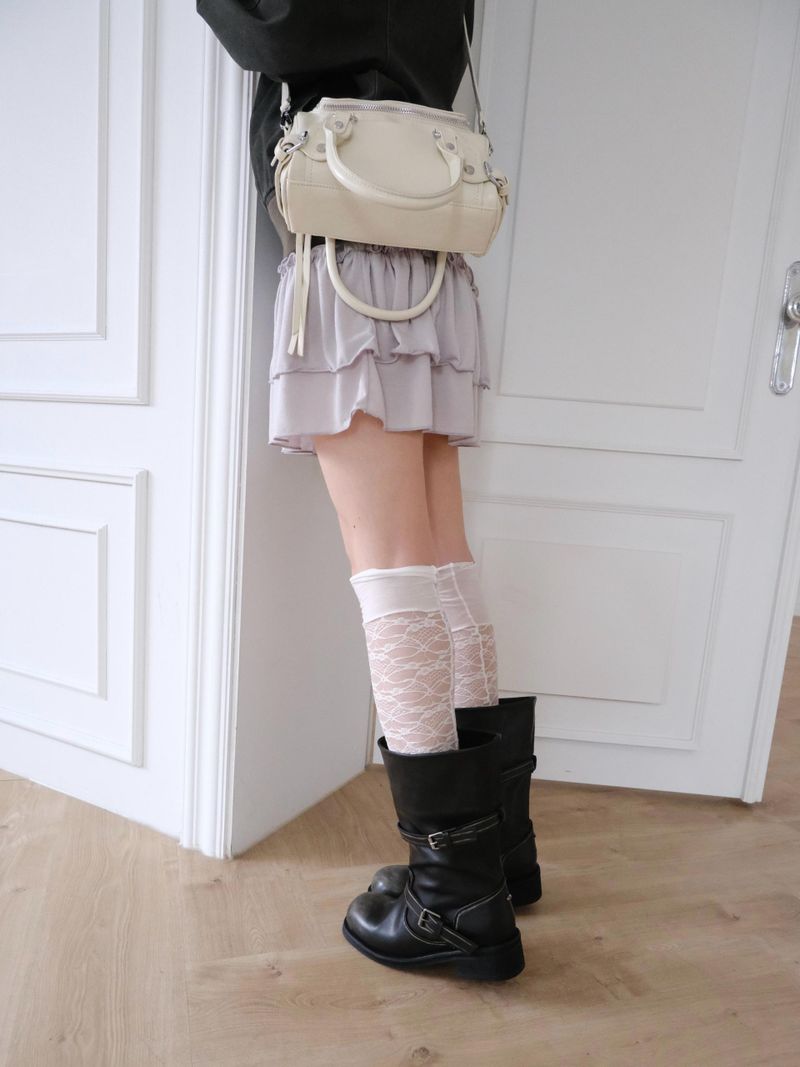 vintage washed biker boots