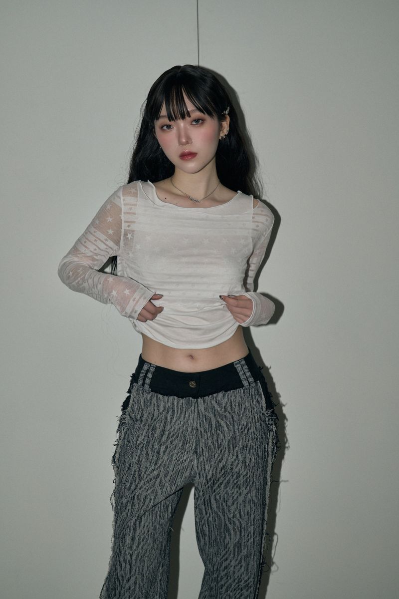 CHERRYQUIRI(チェリーキュリー)の「star layered top - ivory(Tops)」