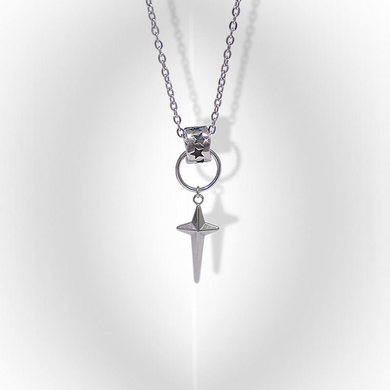 RUNARING（ルナリング）の「black wave ring star necklace（Accessories）」