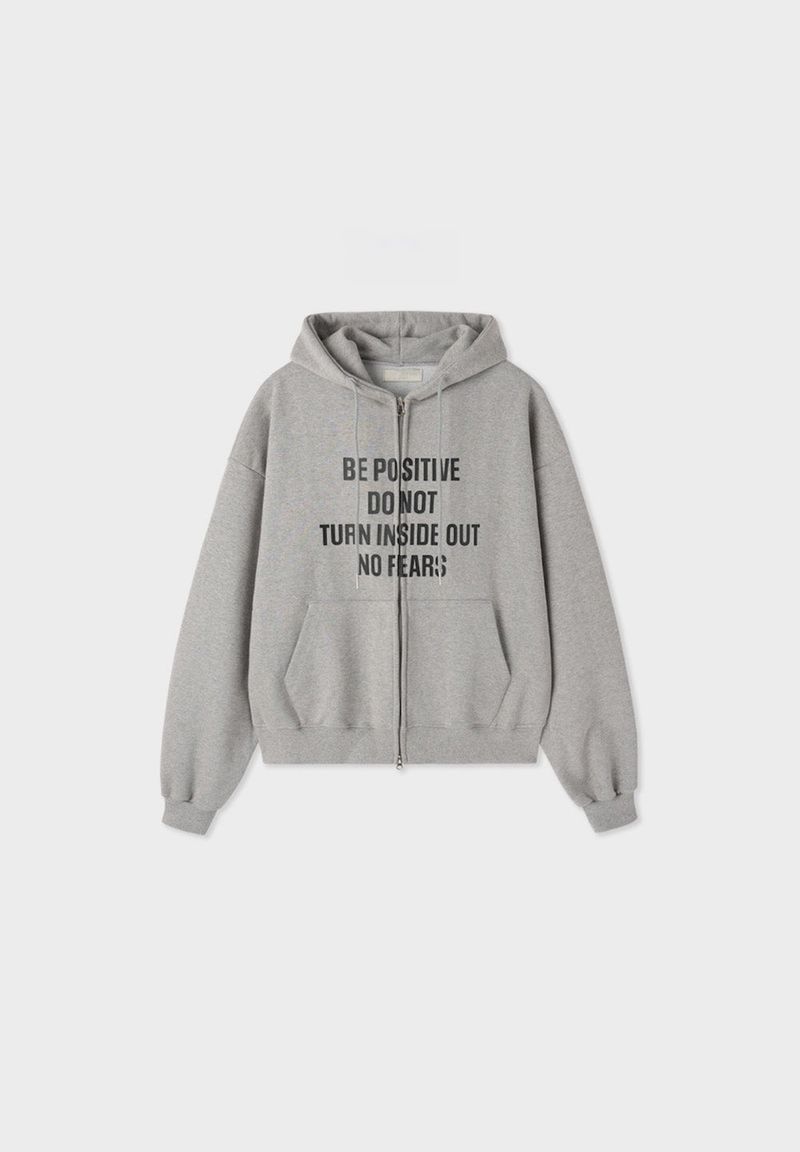 Positive Two-Way Hood Zip-Up (3colors)