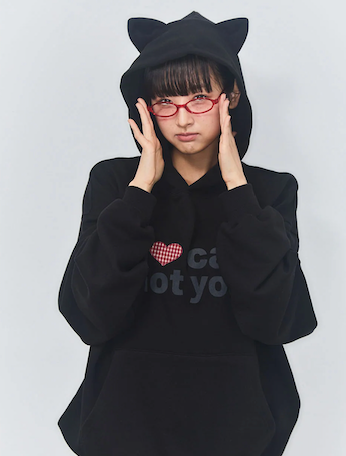 I LOVE CAT NOT YOU CAT EAR HOODIE