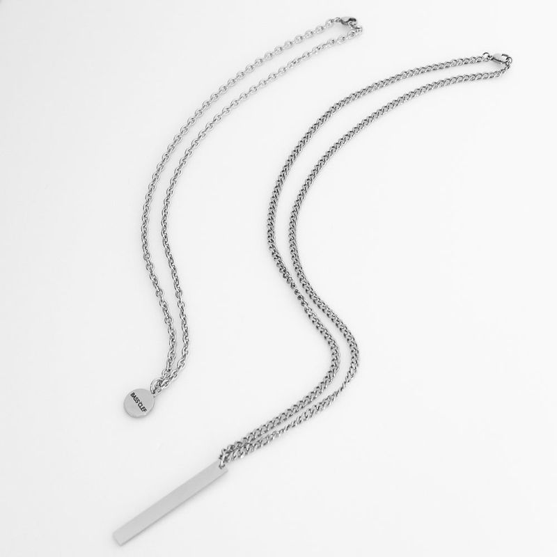 Men's Necklace Stainless Steel_CLEF STICK SET C NEC