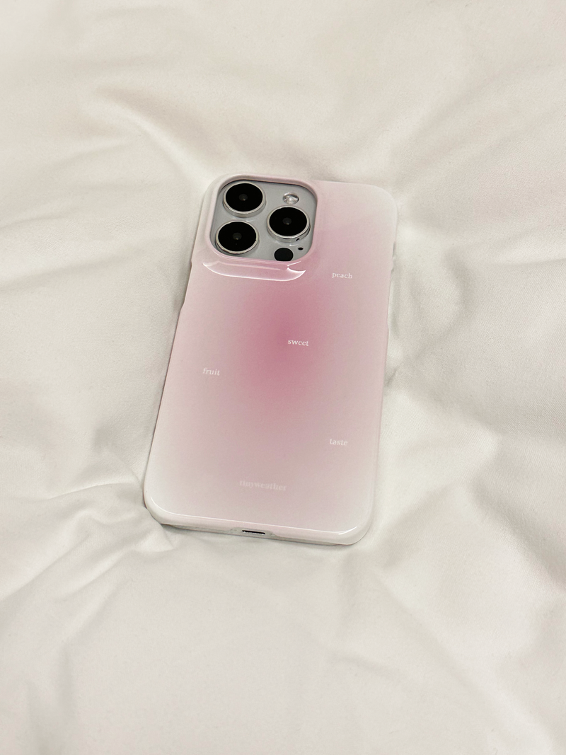 cheek hard case-peach