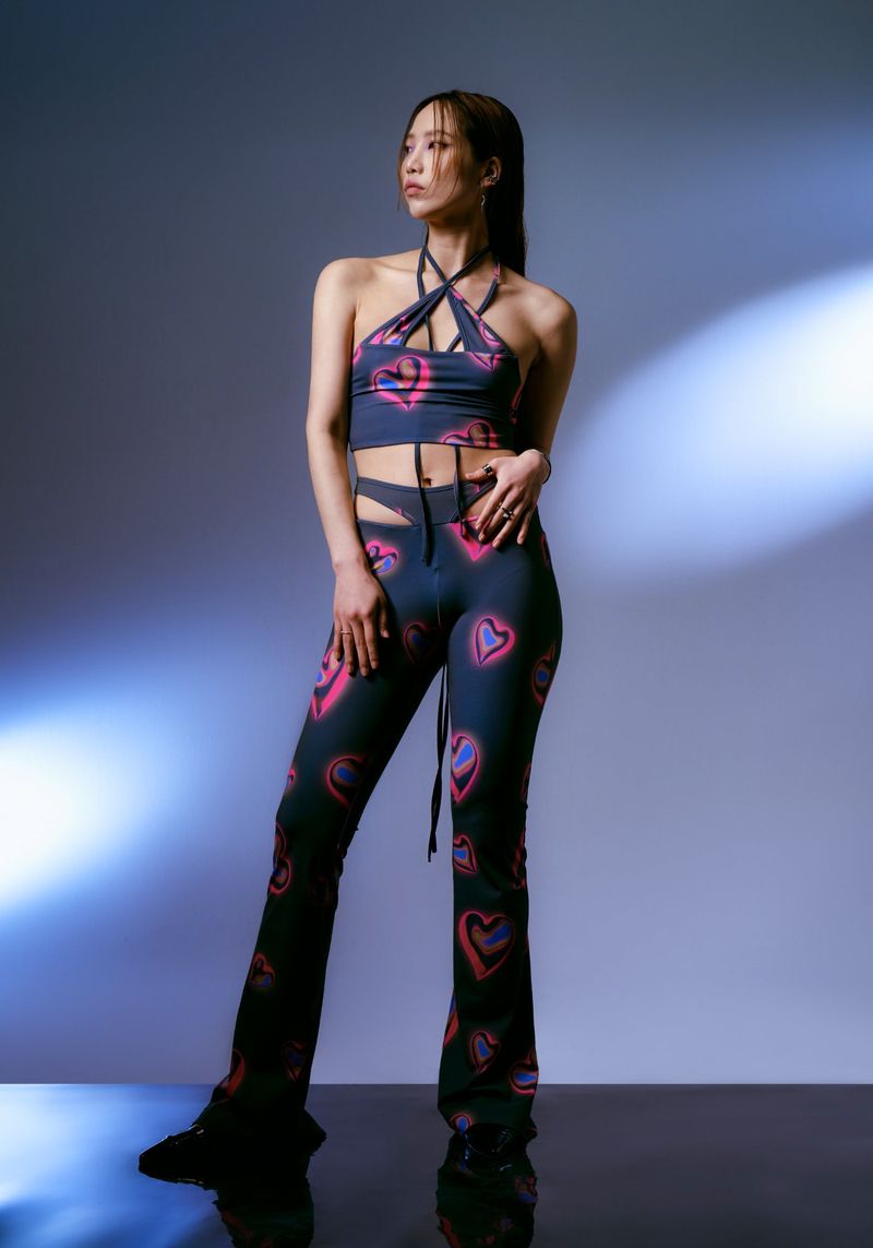 LIQUIDY HEART BOOTSCUT PANTS
