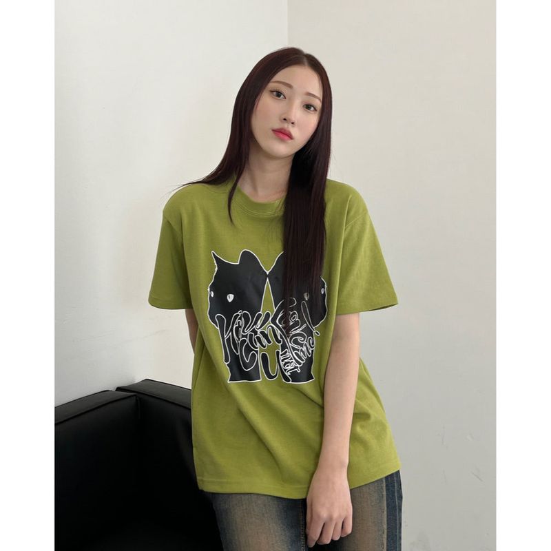 TWO CATS LOGO T-SHIRTS 3COLOR