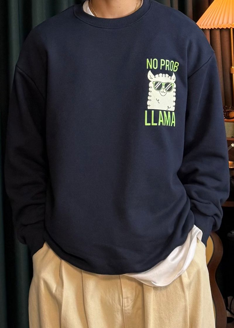 Couple Lama Character Sweatshirt 3COLOR