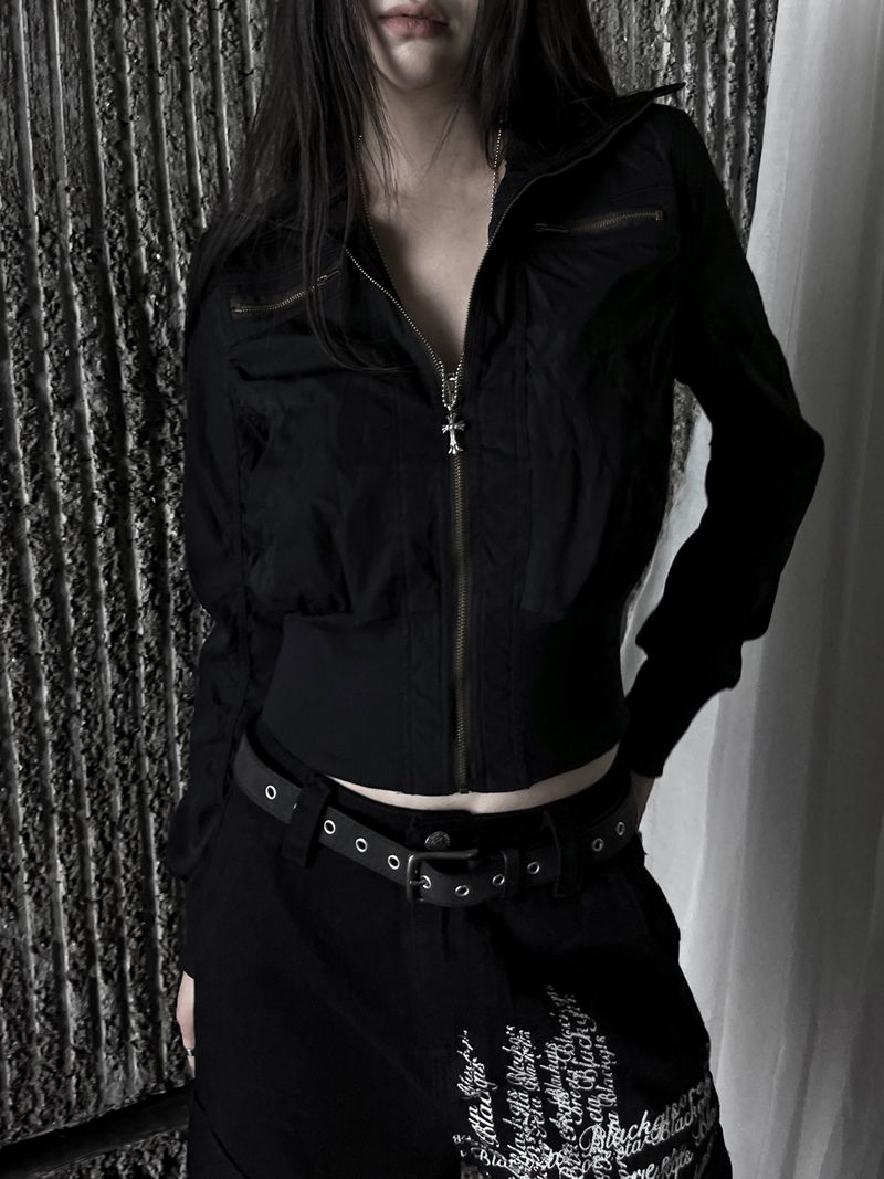 new and b vintage crop jacket
