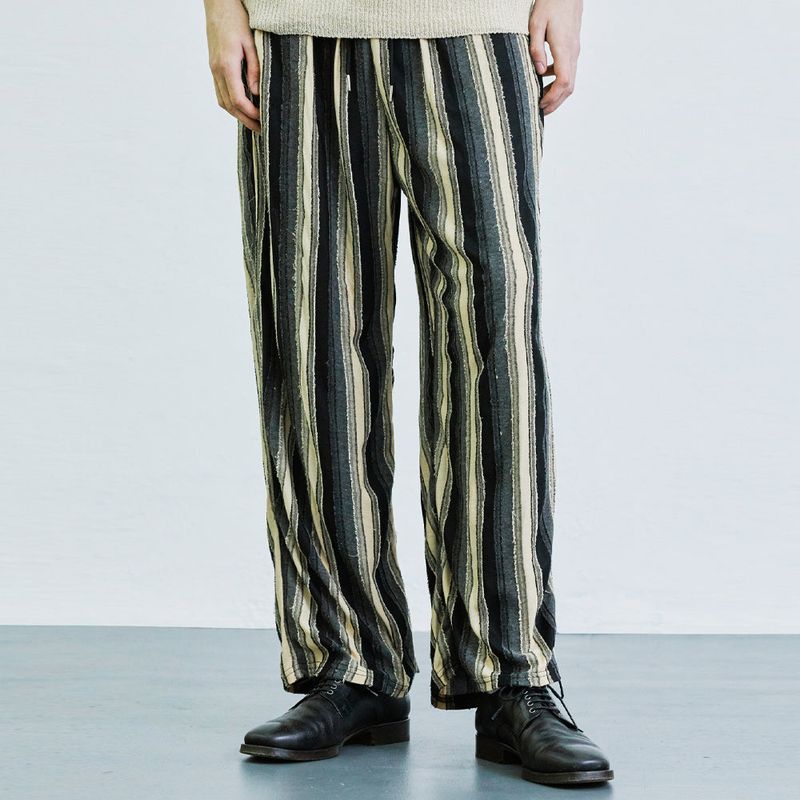 S SY(エスエスワイ)の「airo grunge stripe jersey banding pants brown(Pants)」