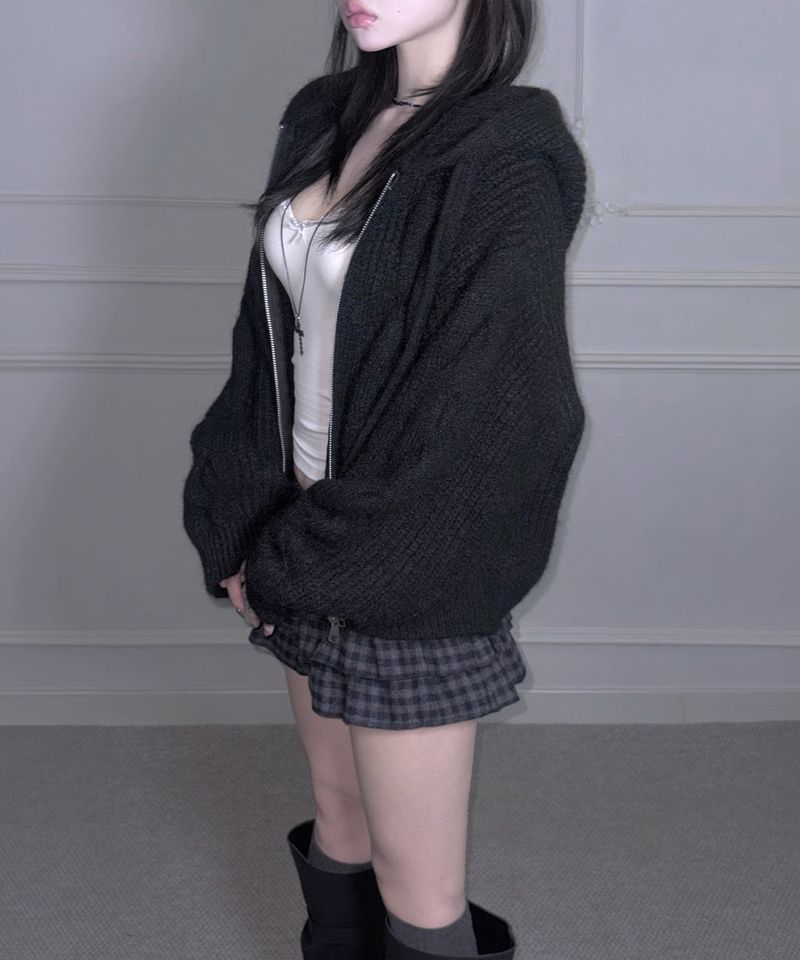 Wool Check Frill Shorts (3colors)
