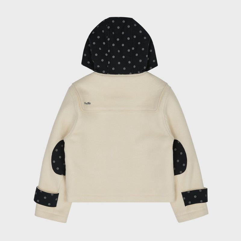 Dot Duffle Crop Coat