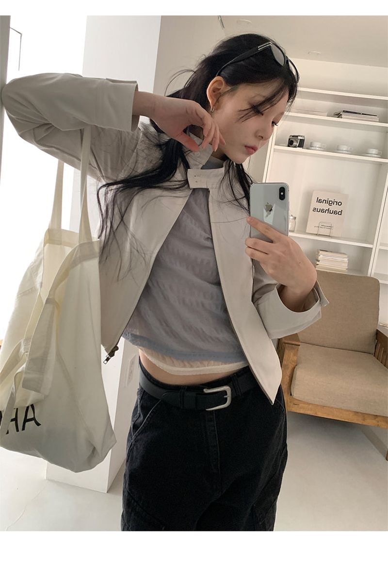 SHEER PUFF BLOUSE (4C)