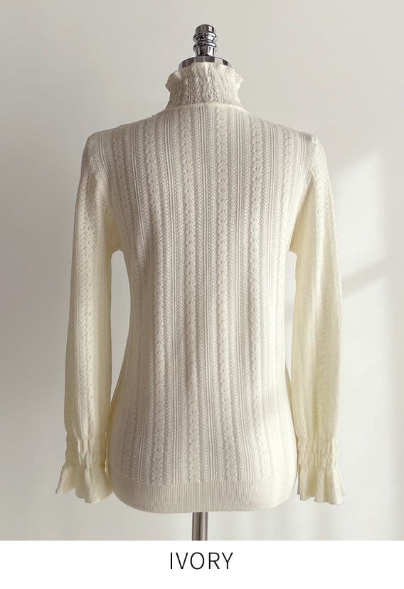 Seca Smoke Brushed Lace Polar Knit
