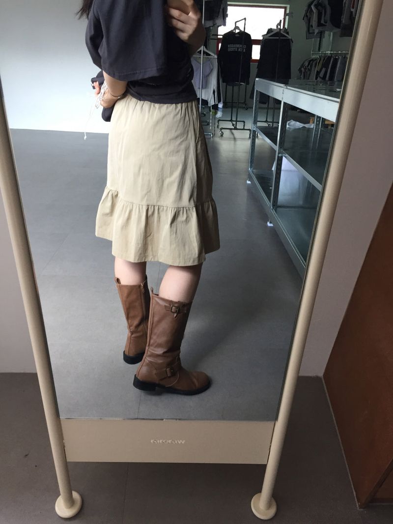 v midi skirt (3color) 