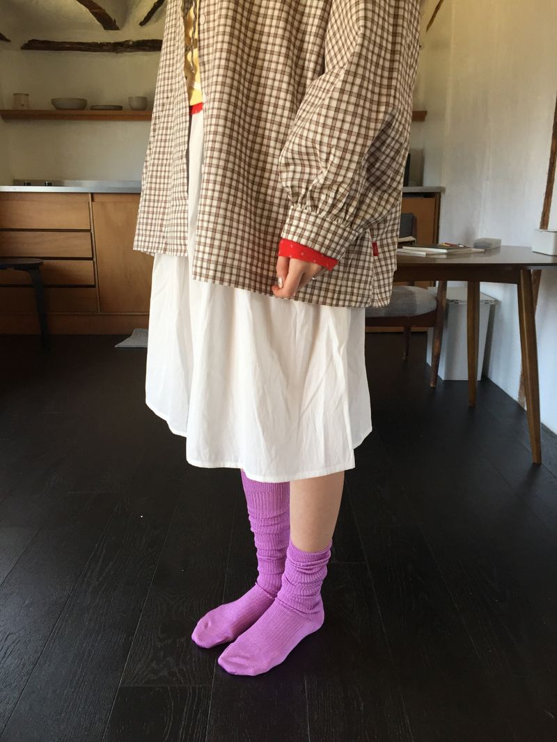 DUGGY(ダギー)の「Vinyl gem knee socks (4color)(Fashion Accessories)」