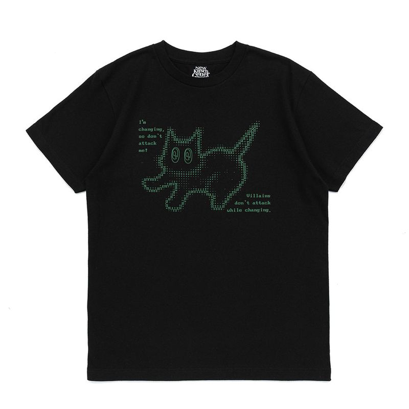 NEWKITSCH(ニューキッチジェネレーション)の「TWINKLING CAT SHORT SLEEVE (BLACK)(Tops)」