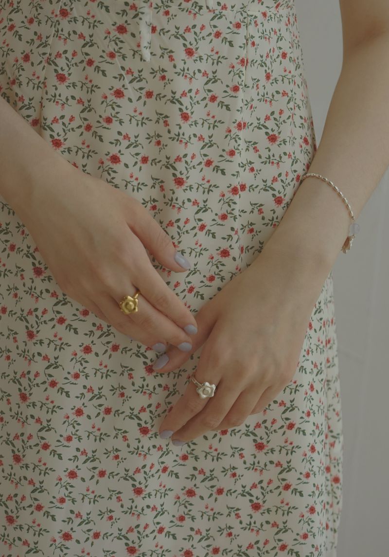 【MADE】 Bubble daisy ring