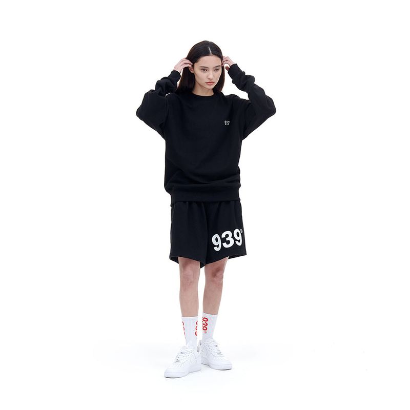 939 LOGO SWEAT SHORTS (BLACK)