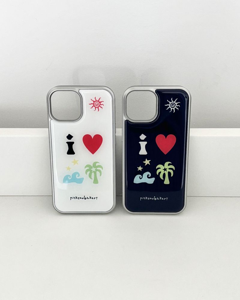 【MADE】 i ♥ summer phonecase (milk)