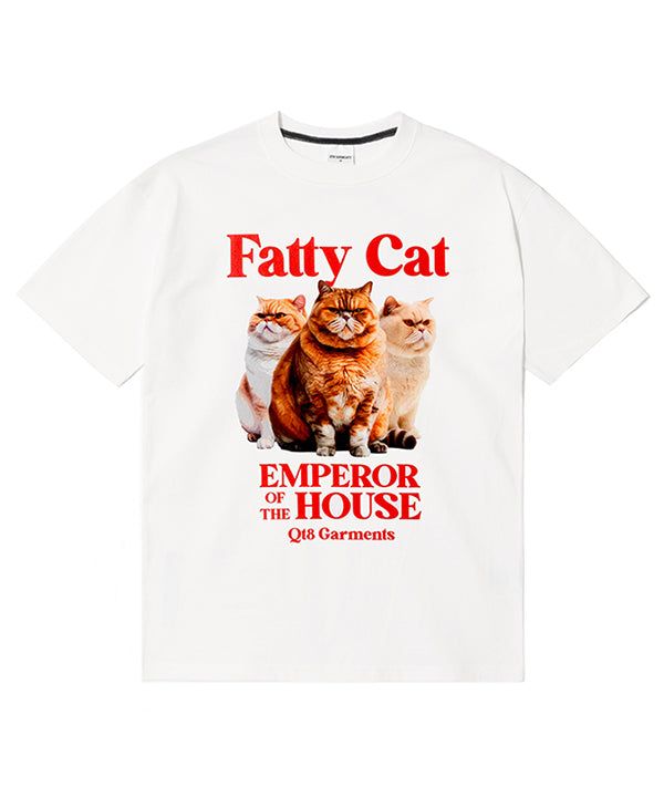 QT8 GARMENTS（キューティーエイトガーメント）の「RG Fatty Cat Tee (Ivory)（Tops）」