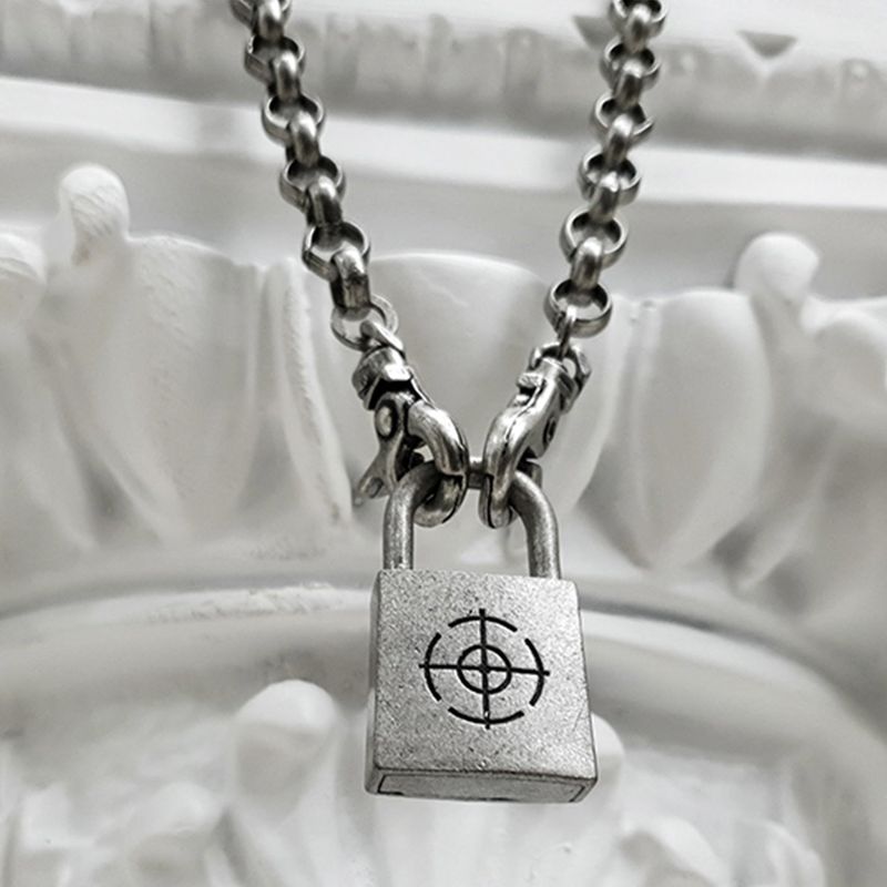 lock motive II chain necklace_LARGE_Ochain