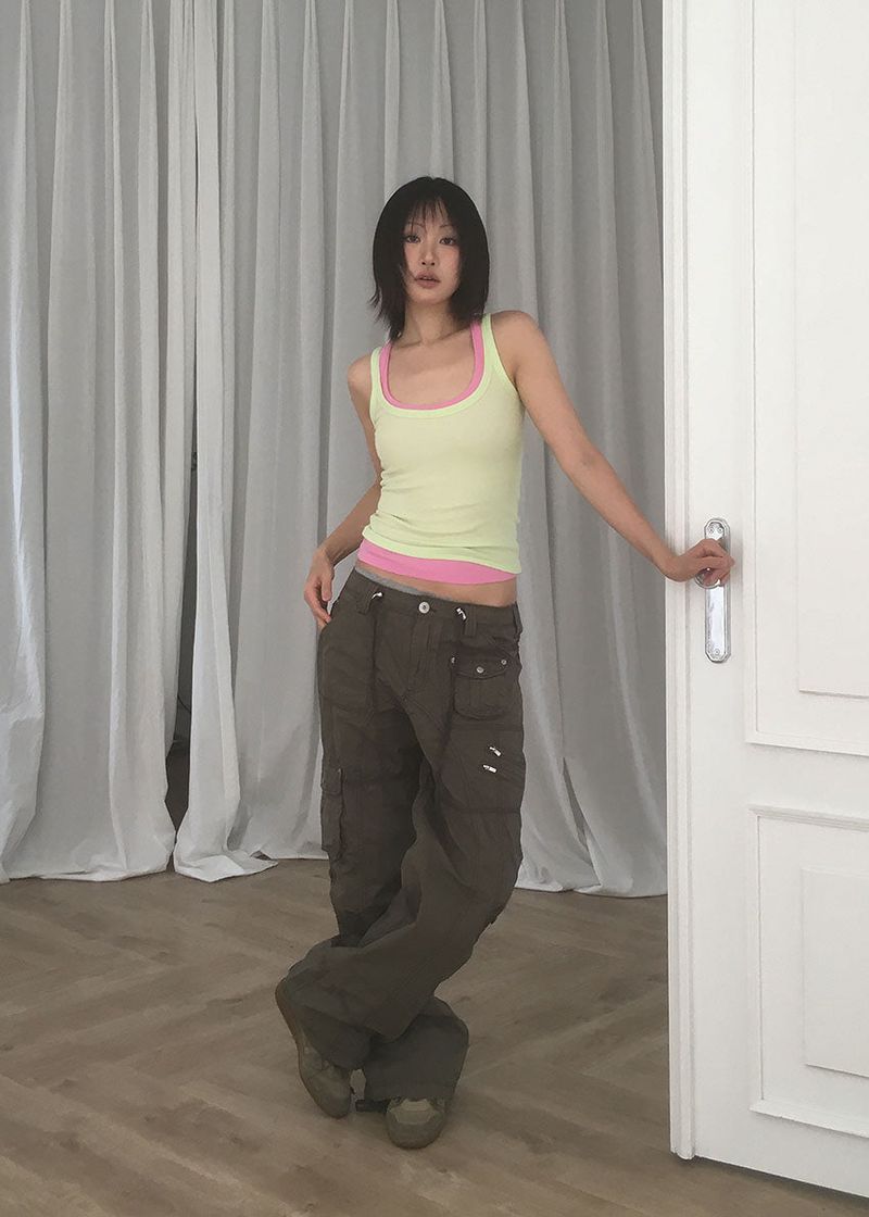 CRISPY CARGO PANTS (3color)