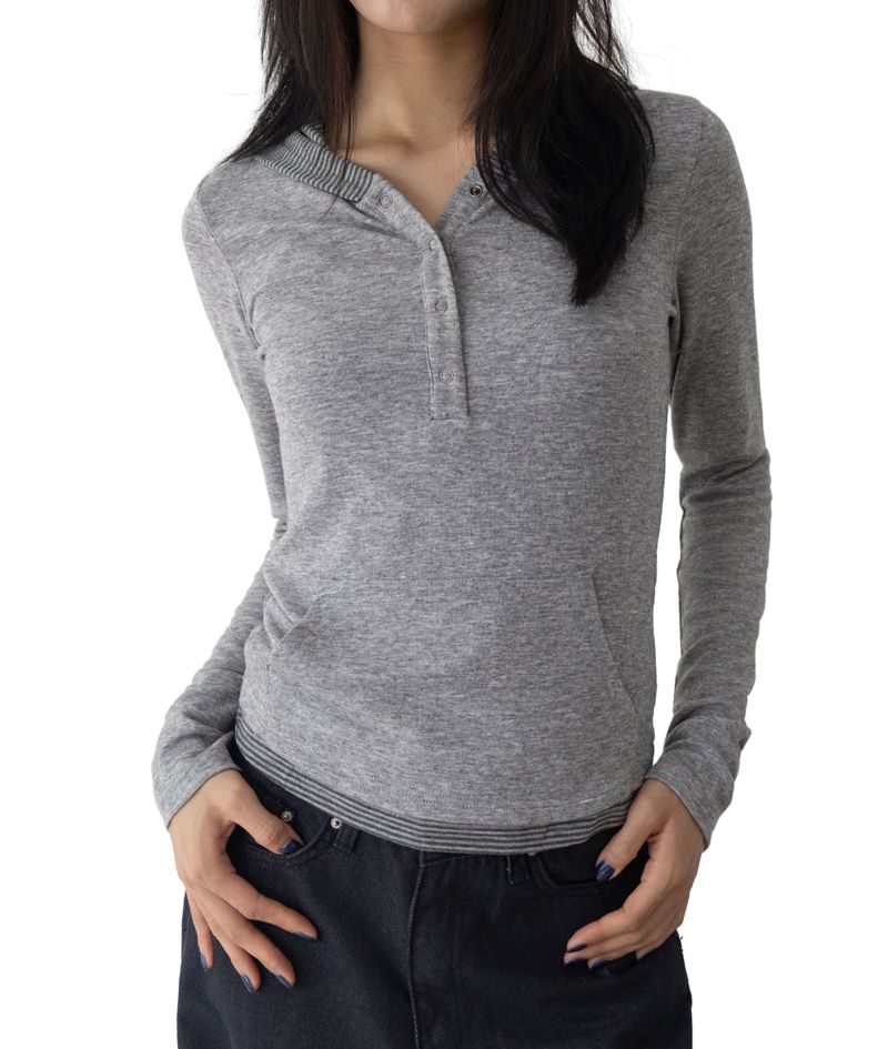 Monde Deep Henley Hoodie