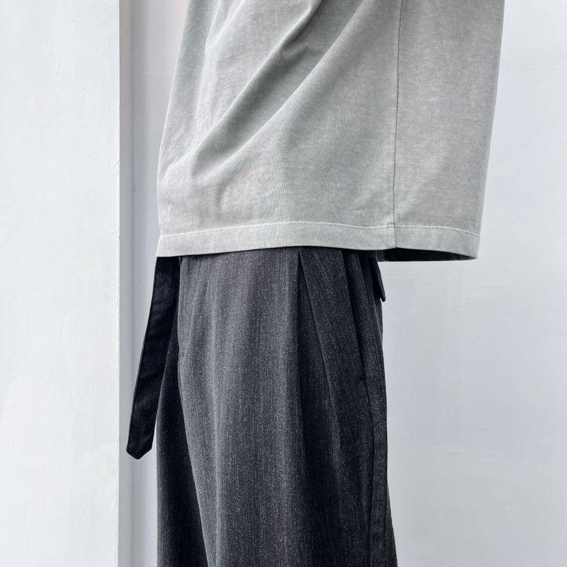 Shadow Texture Wide Trousers