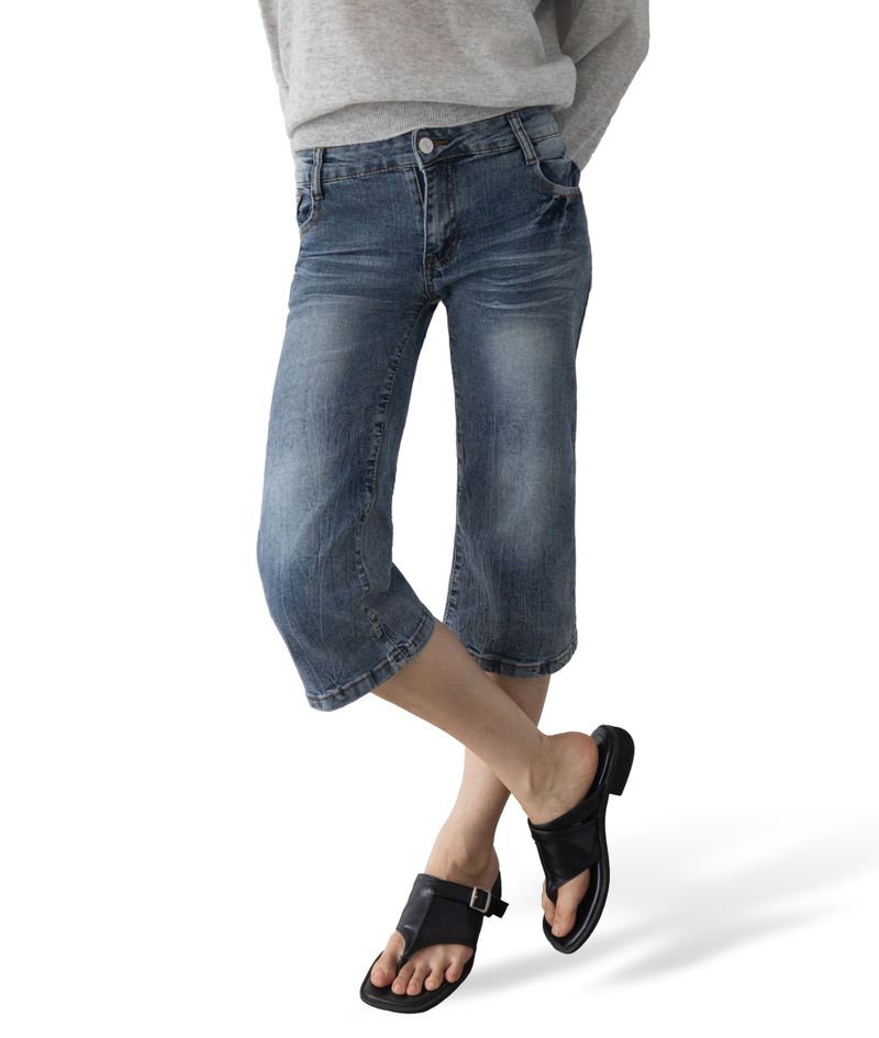 Ebe Low-Rise Capri Denim