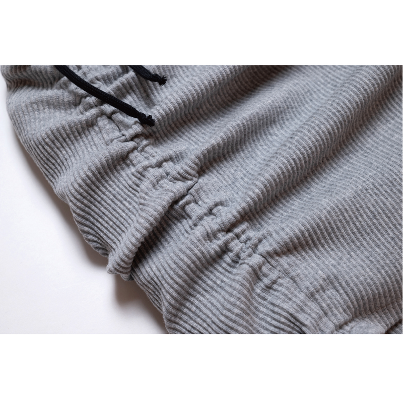 SHIRRING STRING SKIRT GRAY