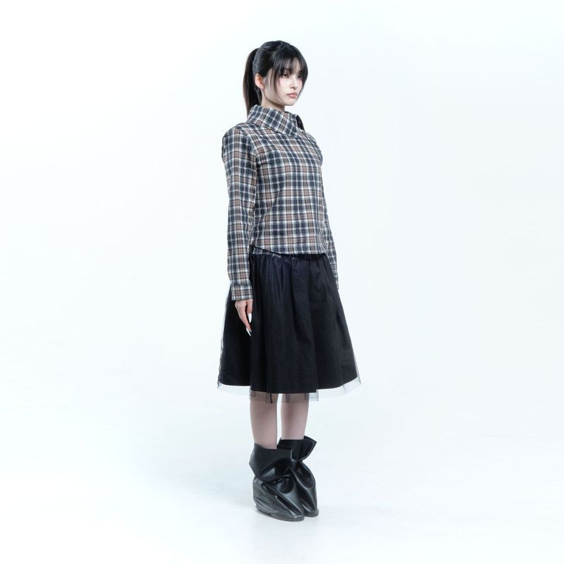 Asym check shirt 004