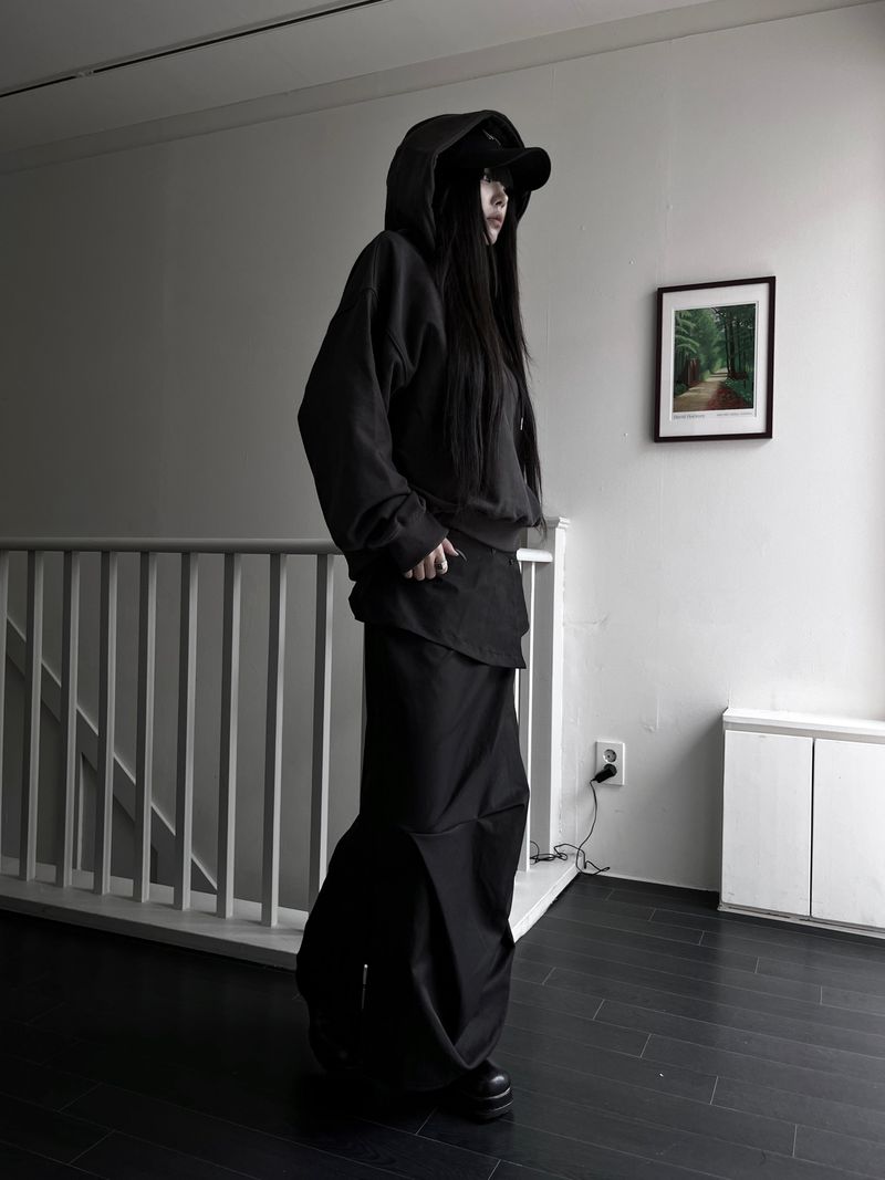 [set] from wrap long skirt (2color)