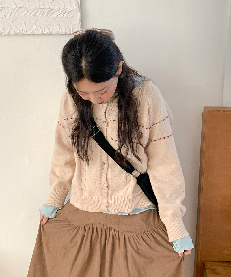 corduroy long skirt