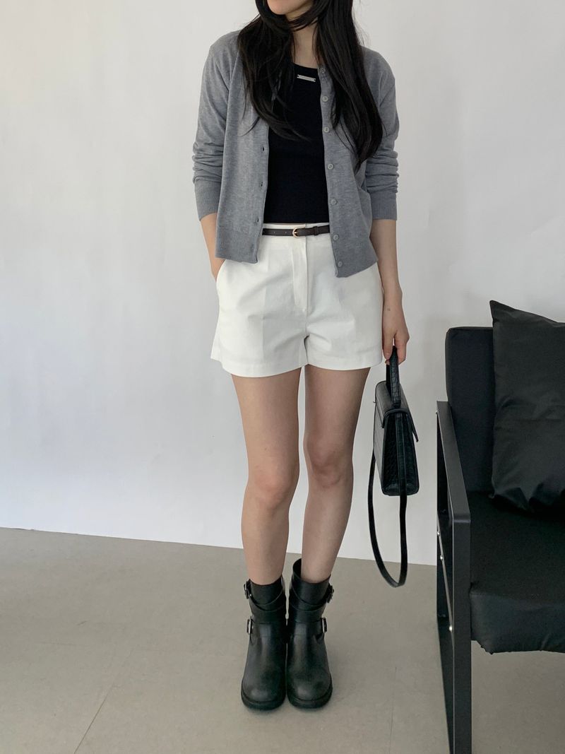 Nanore Round Neck Knit Cardigan