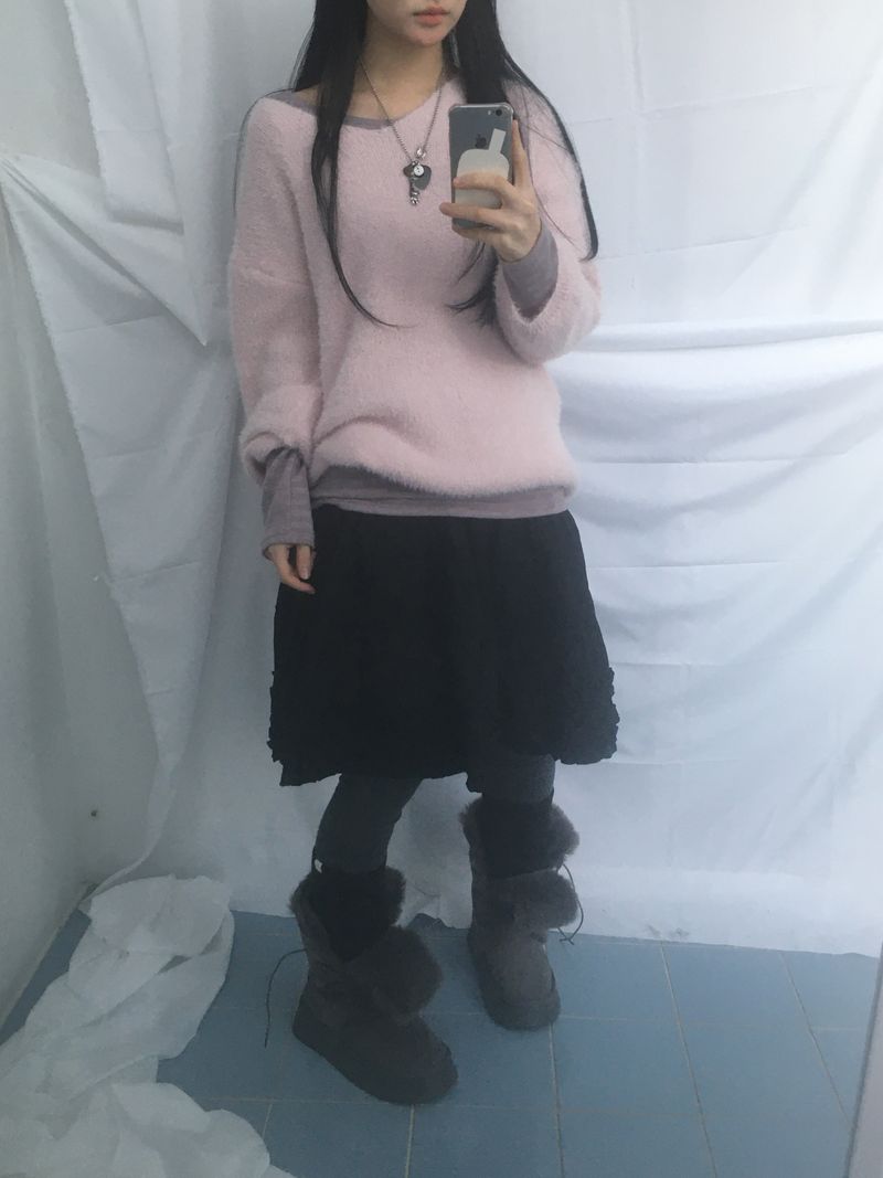 Flare some cotton frill skirt