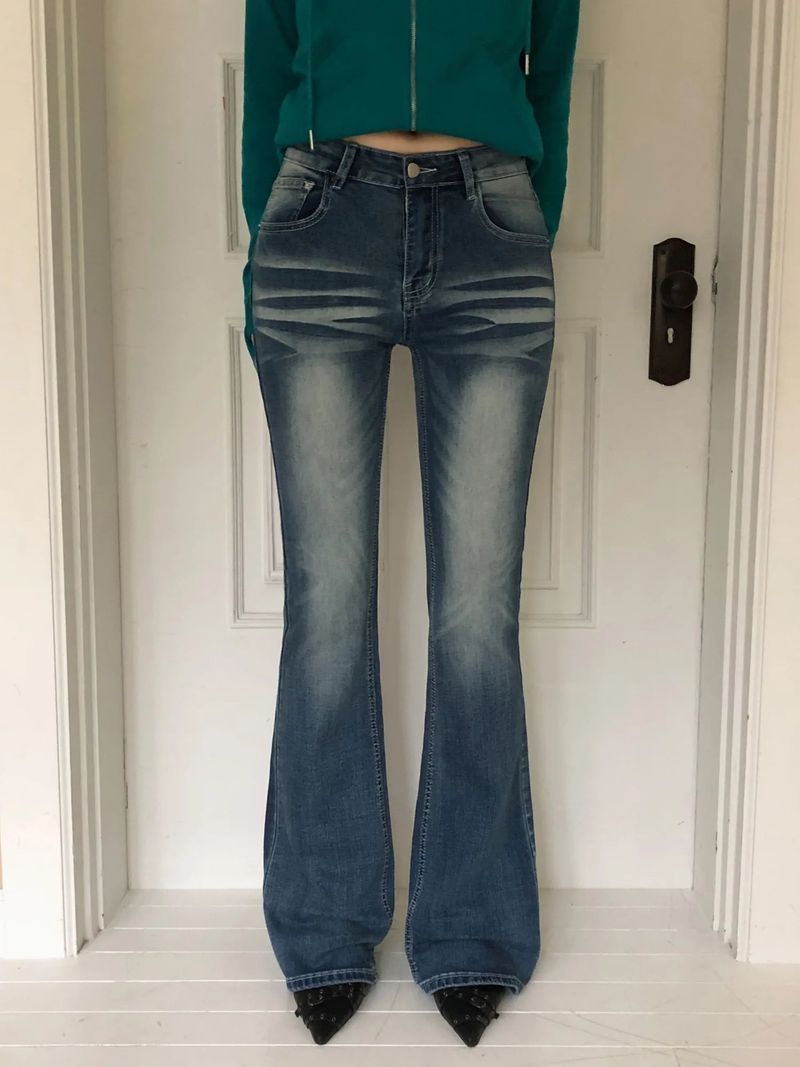 WONDER WONDER（ワンダーワンダー）の「Devan Cat Washed Bootcut Denim Pants（Pants）」