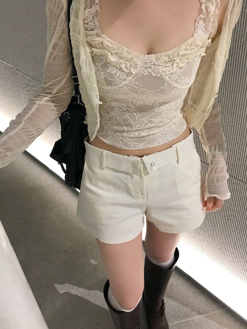 Monday Atelier Low Folding Cotton Shorts