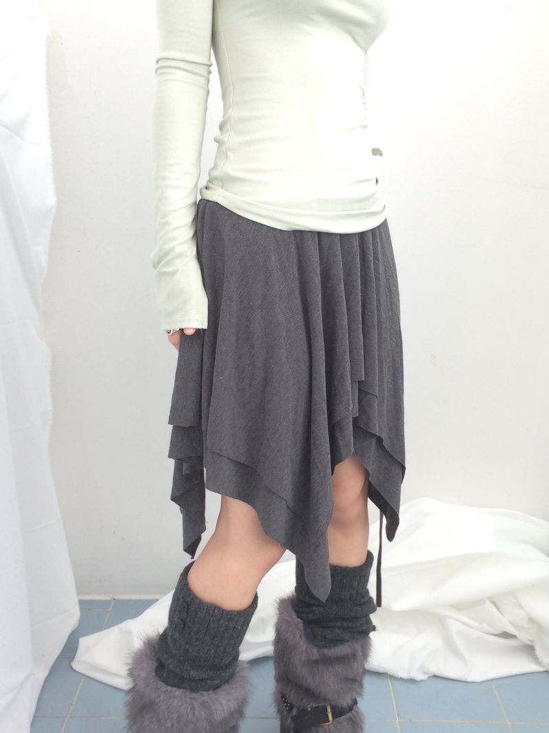 ribbonline wave skirt